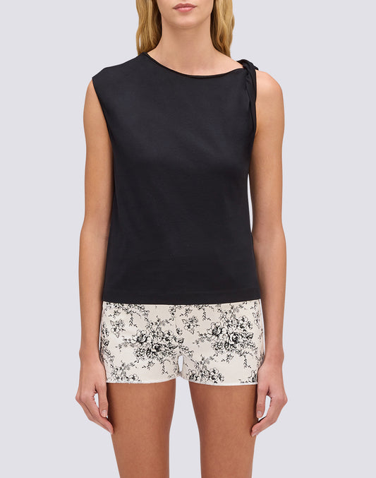 WOMEN'S TANK TOP WITH KNOT ON THE SHOULDER