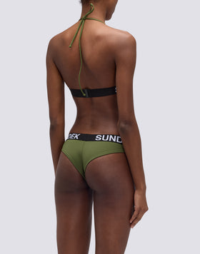 BRAGUITA CULOTTE CARMEL CON ELÁSTICO CON LOGOTIPO