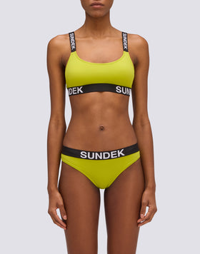 BAÑADOR DE CULOTTE CARMEL CON ELÁSTICO CON LOGOTIPO