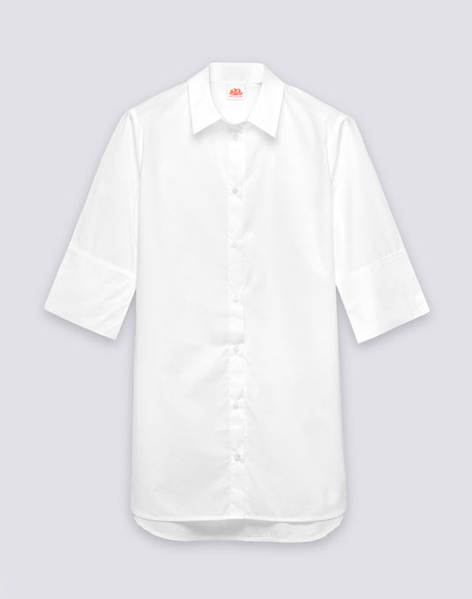CHEMISE COURTE EN POPELINE POUR FEMME