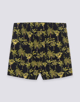 SHORT FEMME À TAILLE ÉLASTIQUE MOTIF BOTANIC