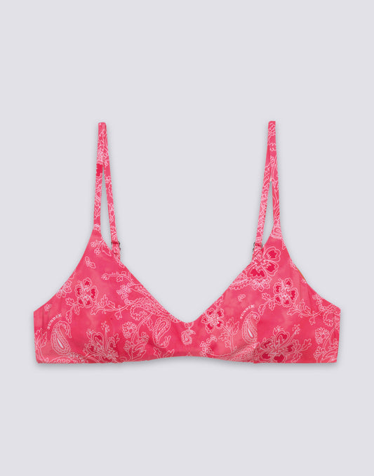 LAUDERDALE - HAUT DE MAILLOT DE BAIN BRALETTE MOTIF HIBI PAISLEY BANDANA