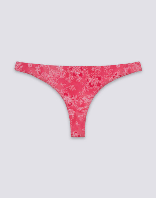 SANIBELI - SLIP DE BIKINI CON ESTAMPADO DE PAISLEY BANDANA