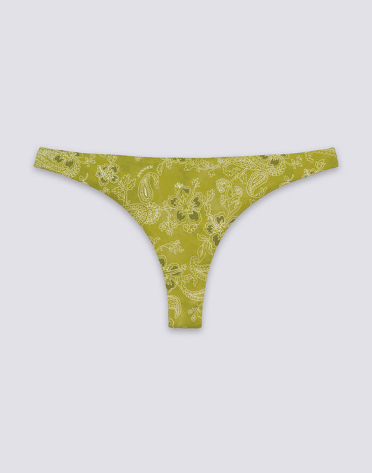 SANIBELI - SLIP DE BIKINI CON ESTAMPADO DE PAISLEY BANDANA