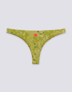 SANIBELI - SLIP DE BIKINI CON ESTAMPADO DE PAISLEY BANDANA