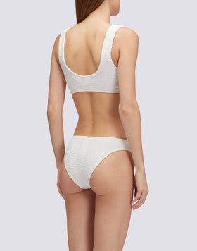 TOP BRA IN TESSUTO GOFFRATO