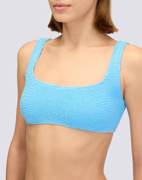 EMBOSSED FABRIC BRA TOP