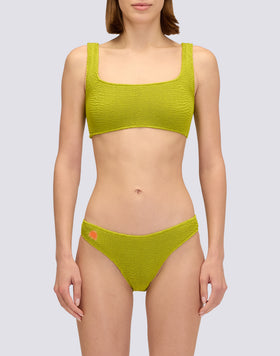 TOP BRA EN TISSU GOFFRÉ