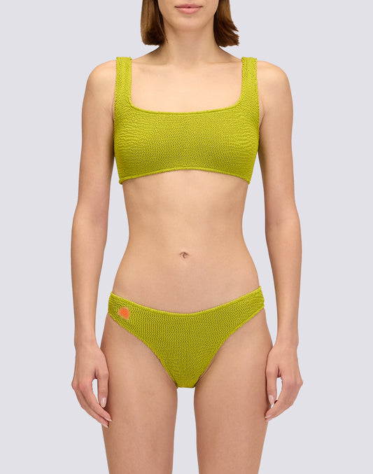 TOP BRA EN TISSU GOFFRÉ