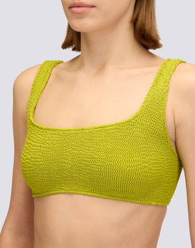 TOP BRA EN TISSU GOFFRÉ