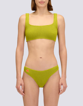 SLIP CULOTTE EN TISSU GAUFRÉ