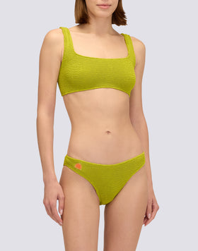 SLIP CULOTTE EN TISSU GAUFRÉ