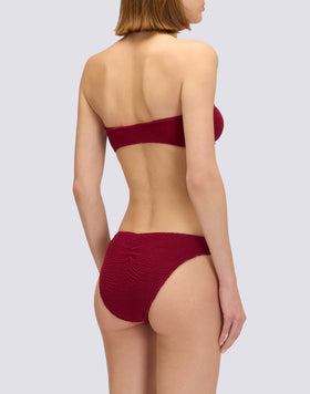 SLIP CULOTTE EN TISSU GAUFRÉ