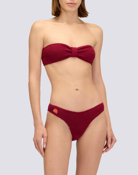 SLIP CULOTTE EN TISSU GAUFRÉ