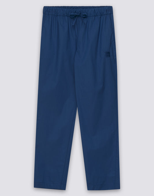 PANTALON LONG FEMME CIGARETTE EN POPELINE DE COTON