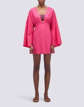 VESTIDO CORTO DE POPELINA