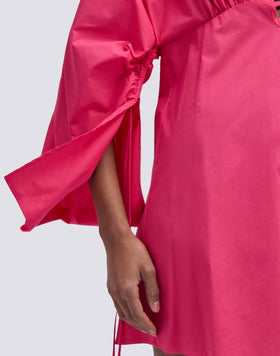 VESTIDO CORTO DE POPELINA