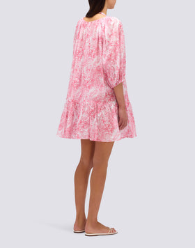 FLEUR DE JOIE PRINT SHORT DRESS