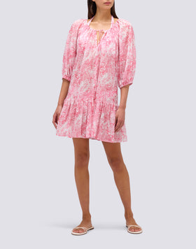 FLEUR DE JOIE PRINT SHORT DRESS