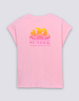 T-SHIRT FEMME AVEC IMPRIMÉ DÉGRADÉ