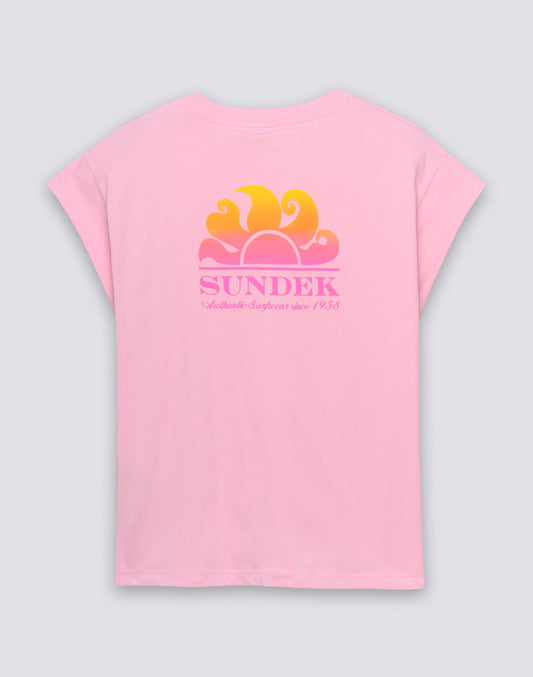 T-SHIRT FEMME AVEC IMPRIMÉ DÉGRADÉ