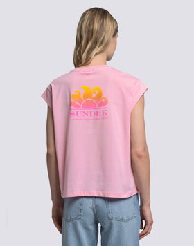 T-SHIRT FEMME AVEC IMPRIMÉ DÉGRADÉ