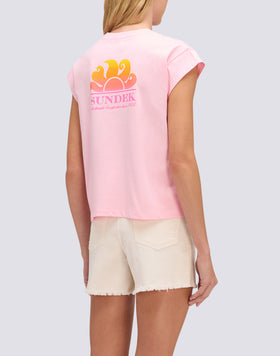 WOMEN'S T-SHIRT WITH GRADIENT PRINT