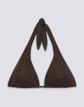 TOP A TRIANGOLO AMERICANO IN LUREX