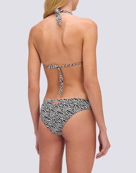 HILA - AMERICAN TRIANGLE BIKINI TOP WITH ZEBRA PRINT