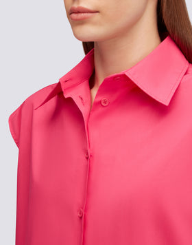 CAMISA DE POPELINA SIN MANGAS