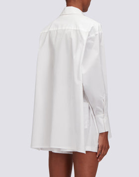 CAMICIA IN POPELINE A MANICHE LUNGHE