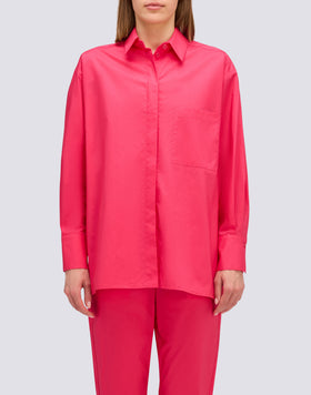 LONG-SLEEVED POPLIN SHIRT
