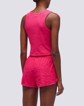 CROP TOP CON LOGOTIPO BORDADO