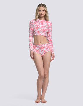 IPANEMA - BIKINI SLIP CULOTTE A VITA ALTA STAMPA SK23