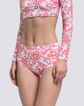 IPANEMA - BIKINI SLIP CULOTTE A VITA ALTA STAMPA SK23