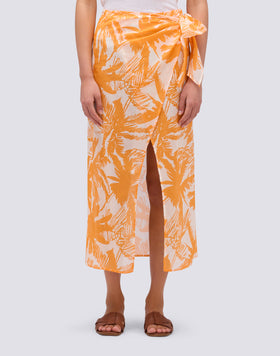 PAREO CON ESTAMPADO DE SABANA TROPICAL