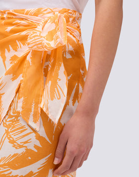 PAREO CON ESTAMPADO DE SABANA TROPICAL