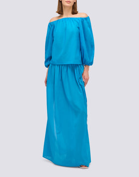 GONNA LUNGA IN VOILE DI COTONE