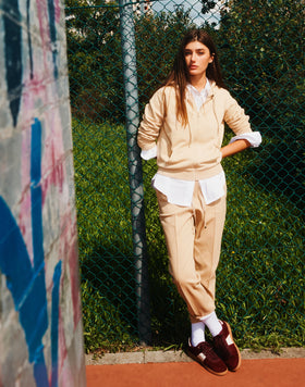 SWEAT À CAPUCHE À FERMETURE ÉCLAIR POUR FEMME