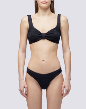 TOP BRALETTE EN TISSU GAUFRÉ