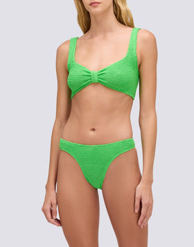 SLIP À COUTURE BASSE EN TISSU GAUFRÉ