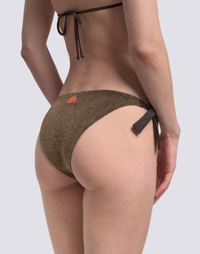 BEA - SLIP DE BIKINI AVEC CÔTES RÉGLABLES EN LUREX