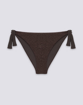 BEA - SLIP DE BIKINI AVEC CÔTES RÉGLABLES EN LUREX