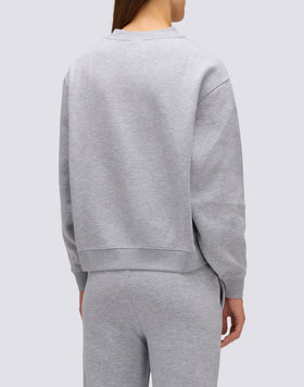 SWEAT-SHIRT FEMME COL ROND AVEC FLEUR