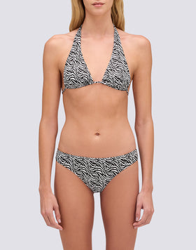 VEGA - SLIP BIKINI CULOTTE À MOTIF ZÉBRÉ