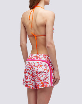 COAST - PANTALONES CORTOS DE PLAYA REPREVE® CON ESTAMPADO DE HIBISCO SK23