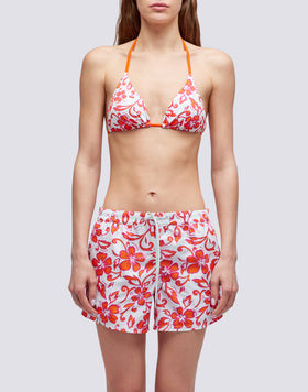 COAST - PANTALONES CORTOS DE PLAYA REPREVE® CON ESTAMPADO DE HIBISCO SK23
