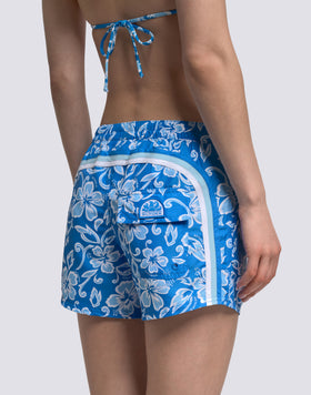 COAST - PANTALONCINO MARE REPREVE® CON STAMPA HIBISCUS SK23