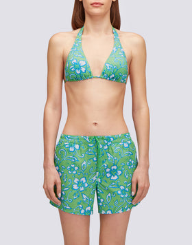 COAST - PANTALONES CORTOS DE PLAYA REPREVE® CON ESTAMPADO DE HIBISCO SK23