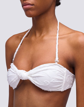 GARDNER TERRY AND SK23 PATTERNED BANDEAU TOP